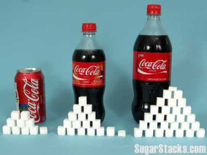The recommended daily allotment of sugar is 8 teaspoons for a male adult, 6 for a female adult, and 2-3 for a child. 